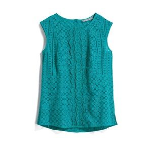 Daniel Rainn Tristi Button Back Eyelet Top
